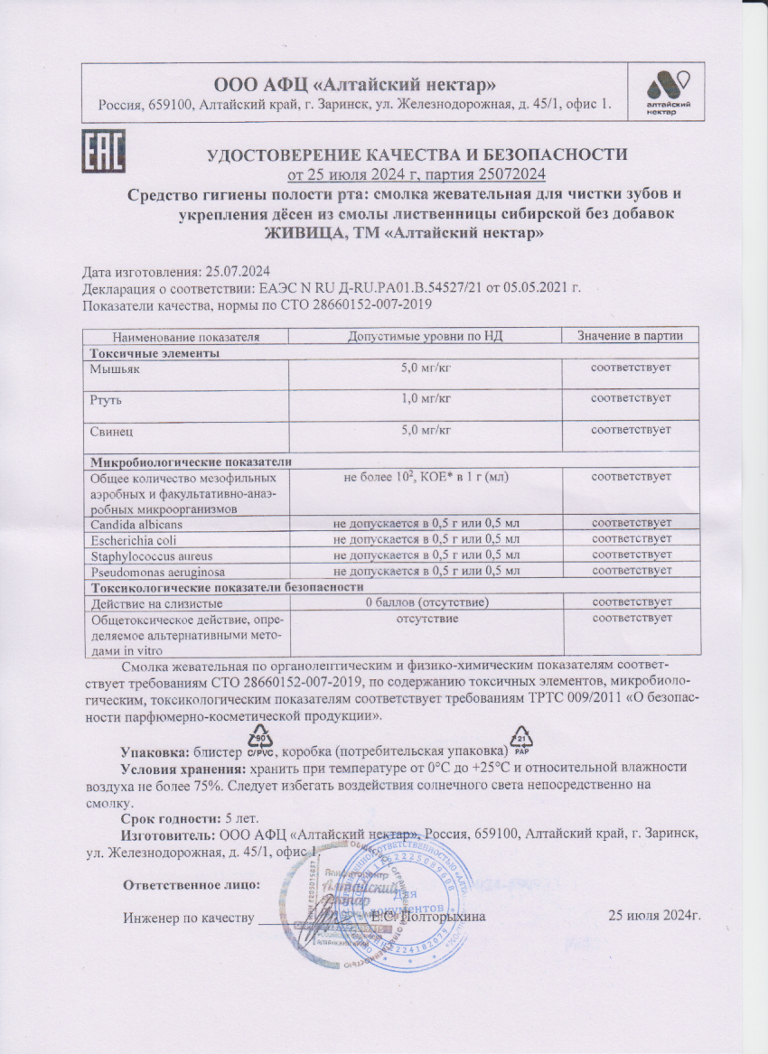 Паспорт №072024